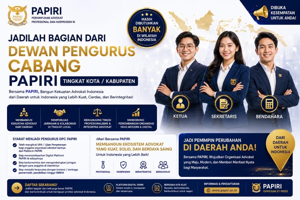 PAPIRI Perkuat Kolaborasi Nasional dan Internasional untuk Advokat Indonesia — Media Regional